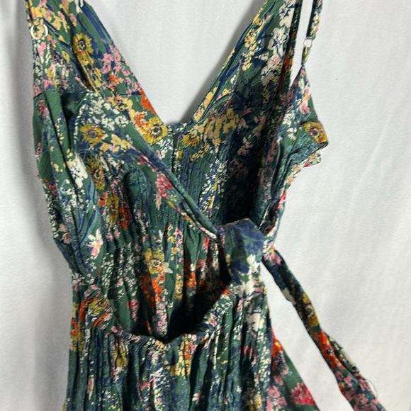 Green floral maxi summer dress - Picture 5 of 6